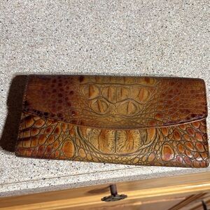 Brahmin Brown Crocodile Embossed ladies Wallet